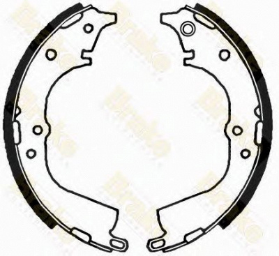 BRAKE ENGINEERING sh2525 -  Комплект тормозных колодок
